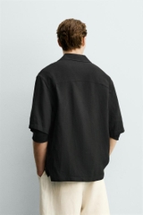 SMC2613 - Z.RA VISCOSE-LINEN KIMONO SHIRT