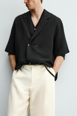 SMC2613 - Z.RA VISCOSE-LINEN KIMONO SHIRT