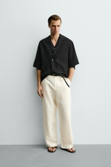SMC2613 - Z.RA VISCOSE-LINEN KIMONO SHIRT