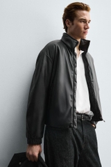 AK2663 - Z.RA FAUX LEATHER QUILTED JACKET