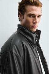 AK2663 - Z.RA FAUX LEATHER QUILTED JACKET