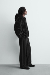 AK2641 - Z.RA REVERSIBLE FAUX FUR BOMBER JACKET