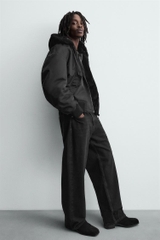 AK2641 - Z.RA REVERSIBLE FAUX FUR BOMBER JACKET