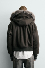 AK2684 - Z.RA FAUX SUEDE QUILTED JACKET