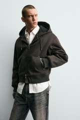 AK2684 - Z.RA FAUX SUEDE QUILTED JACKET