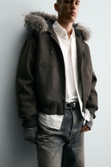 AK2684 - Z.RA FAUX SUEDE QUILTED JACKET