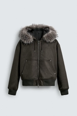 AK2684 - Z.RA FAUX SUEDE QUILTED JACKET