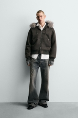 AK2684 - Z.RA FAUX SUEDE QUILTED JACKET