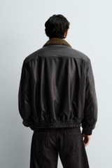 AK2660 - Z.RA ÁO KHOÁC GIẢ DA MẶC HAI MẶT