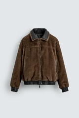 AK2660 - Z.RA ÁO KHOÁC GIẢ DA MẶC HAI MẶT