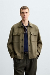 AK2615 - Z.RA FAUX SUEDE OVERSHIRT