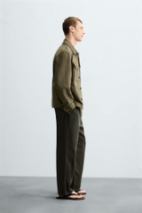 AK2615 - Z.RA FAUX SUEDE OVERSHIRT