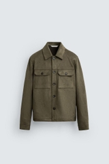 AK2615 - Z.RA FAUX SUEDE OVERSHIRT