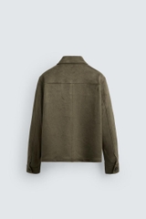 AK2615 - Z.RA FAUX SUEDE OVERSHIRT