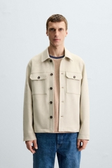 AK2613 - Z.RA FAUX SUEDE OVERSHIRT
