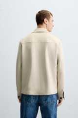 AK2613 - Z.RA FAUX SUEDE OVERSHIRT