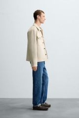 AK2613 - Z.RA FAUX SUEDE OVERSHIRT