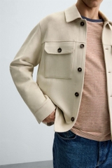 AK2613 - Z.RA FAUX SUEDE OVERSHIRT