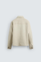 AK2613 - Z.RA FAUX SUEDE OVERSHIRT
