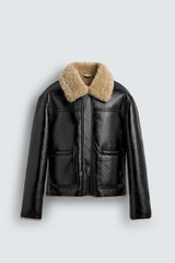 AK2664 - Z.RA DOUBLE FACED FAUX LEATHER JACKET