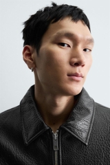 AK2669 - Z.RA FAUX LEATHER PUFFER JACKET