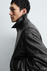 AK2669 - Z.RA FAUX LEATHER PUFFER JACKET