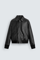 AK2669 - Z.RA FAUX LEATHER PUFFER JACKET