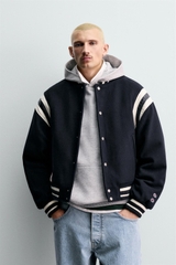 AK2672 - Z.RA x CHAMPION PADDED BOMBER JACKET