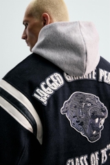 AK2672 - Z.RA x CHAMPION PADDED BOMBER JACKET