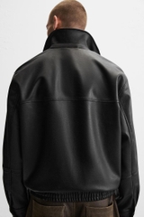 AK2610 - Z.RA ÁO KHOÁC GIẢ DA DÁNG RELAXED FIT