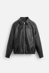 AK2610 - Z.RA ÁO KHOÁC GIẢ DA DÁNG RELAXED FIT