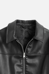 AK2610 - Z.RA ÁO KHOÁC GIẢ DA DÁNG RELAXED FIT