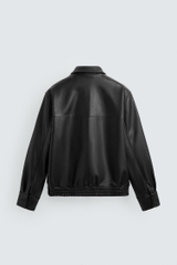 AK2629 - Z.RA FAUX LEATHER BOMBER JACKET