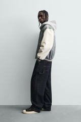 AK2686 - Z.RA CONTRAST EMBROIDERY BOMBER JACKET