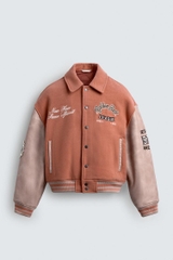 AK2682 - Z.RA PATCHED QUILTED BOMBER JACKET