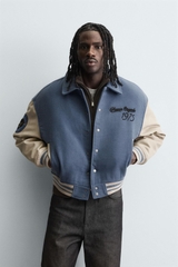 AK2683 - Z.RA PATCHED QUILTED BOMBER JACKET