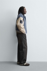 AK2683 - Z.RA PATCHED QUILTED BOMBER JACKET