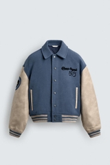 AK2683 - Z.RA PATCHED QUILTED BOMBER JACKET