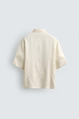 SMC2610 - Z.RA FLORAL EMBROIDERED SHIRT