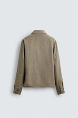 AK2618 - Z.RA ÁO KHOÁC DÁNG SƠ MI 100% VẢI LINEN