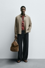 AK2618 - Z.RA ÁO KHOÁC DÁNG SƠ MI 100% VẢI LINEN