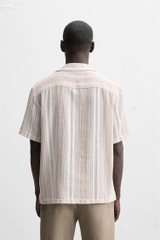 SMC2517 - Z.RA TEXTURED STRIPED SHIRT