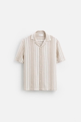 SMC2517 - Z.RA TEXTURED STRIPED SHIRT