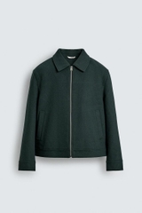 AK2657 - Z.RA WOOL BLEND ZIPPERED JACKET