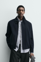 AK2655 - Z.RA CROPPED FIT WOOL BLEND OVERSHIRT