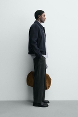 AK2655 - Z.RA CROPPED FIT WOOL BLEND OVERSHIRT