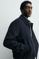 AK2655 - Z.RA CROPPED FIT WOOL BLEND OVERSHIRT