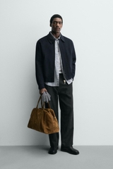 AK2655 - Z.RA CROPPED FIT WOOL BLEND OVERSHIRT