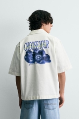 SMC2607 - Z.RA WASHED PRINTED SHIRT