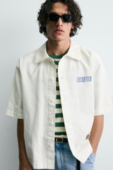 SMC2607 - Z.RA WASHED PRINTED SHIRT